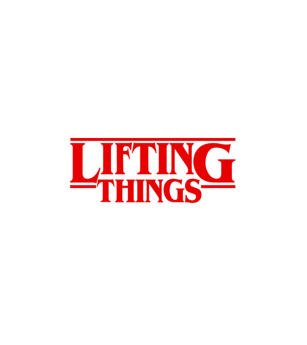 Lifting Things minta fehér pólón
