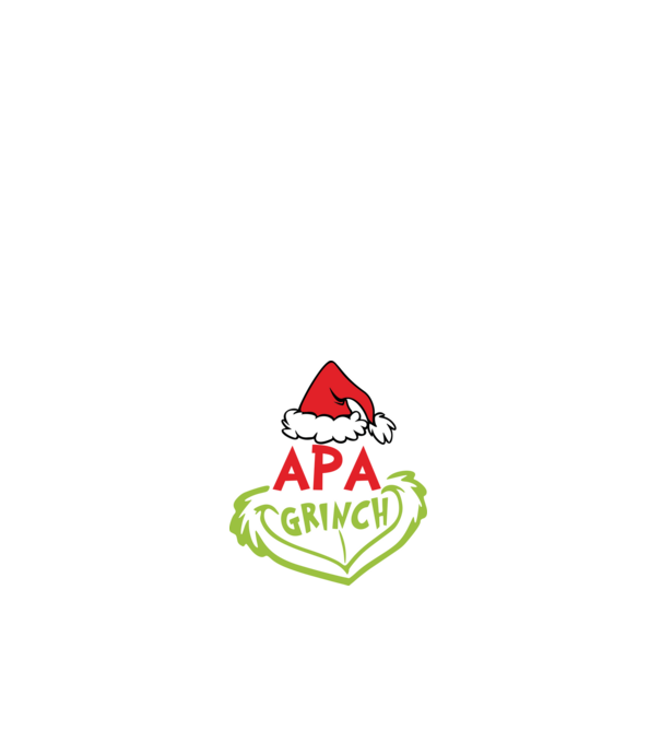 Apa grinch minta fehér pólón