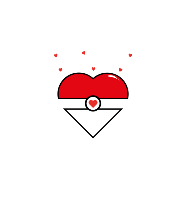 Pokemon valentin fehér minta sötétkék pólón