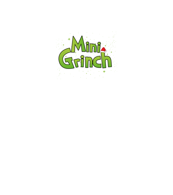 Mini Grinch minta fekete pólón