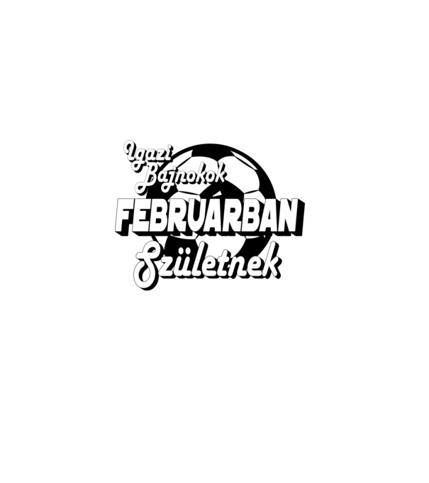 Igazi bajnokok februárban születnek minta fehér pólón