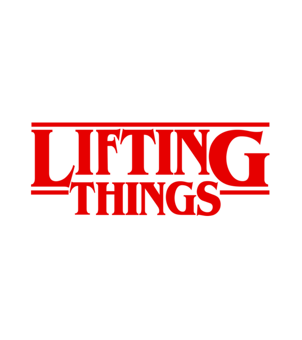 Lifting Things minta fehér pólón