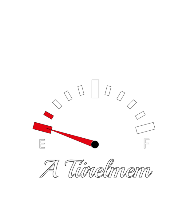 A türelmem fogy minta fekete pólón