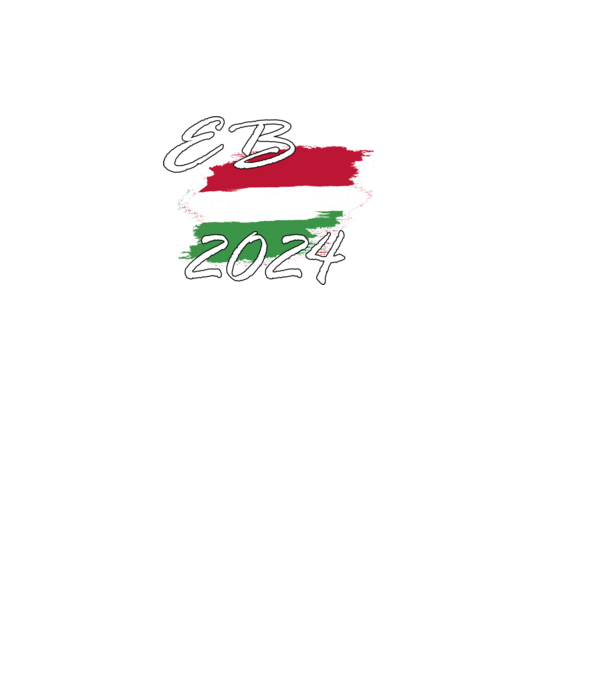Eb 2024 fehér minta fekete pólón