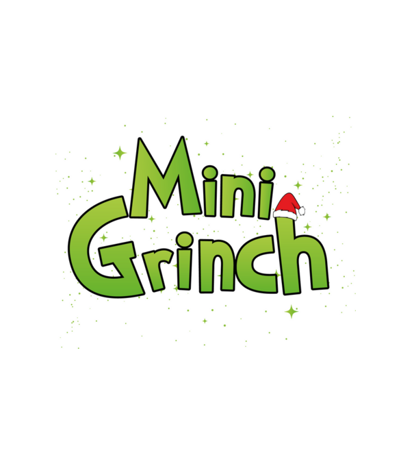 Mini Grinch minta fehér pólón