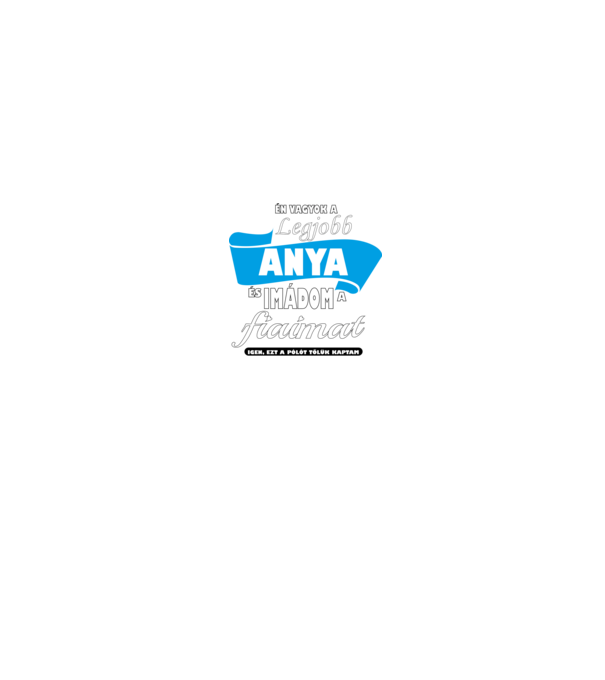 Legjobb anya minta fekete pólón