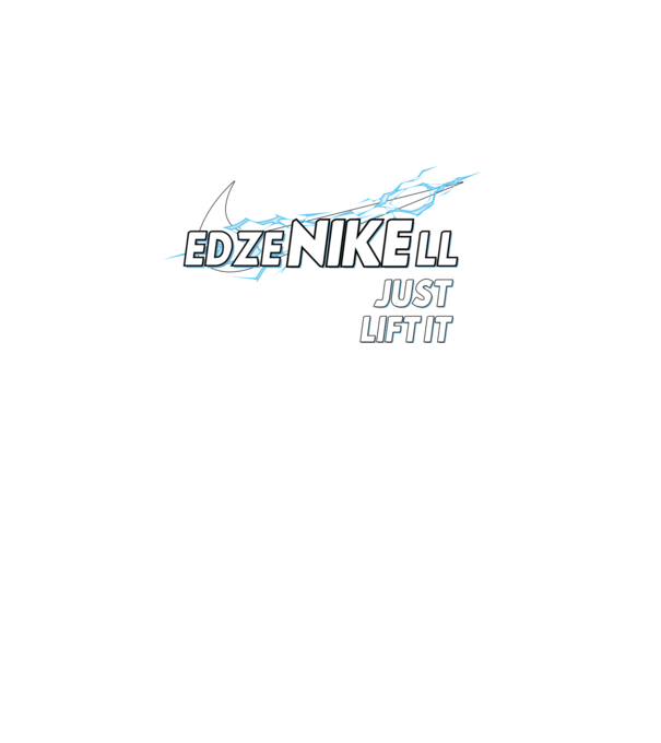 edzeNIKEll fehér minta sötétkék pólón