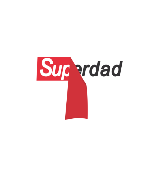 Superdad minta fehér pólón
