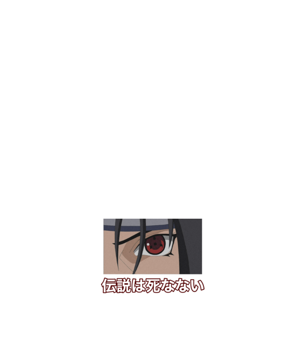 Uchiha Itachi minta sötétkék pólón