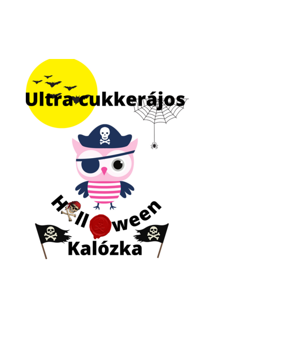 Ultracukkerájos minta fekete pólón
