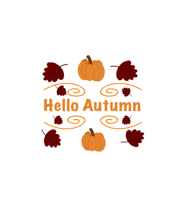 Hello autumn minta fehér pólón