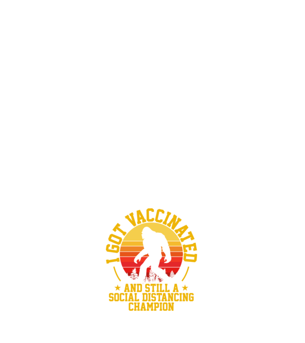 koronavírus Bigfoot minta fehér pólón