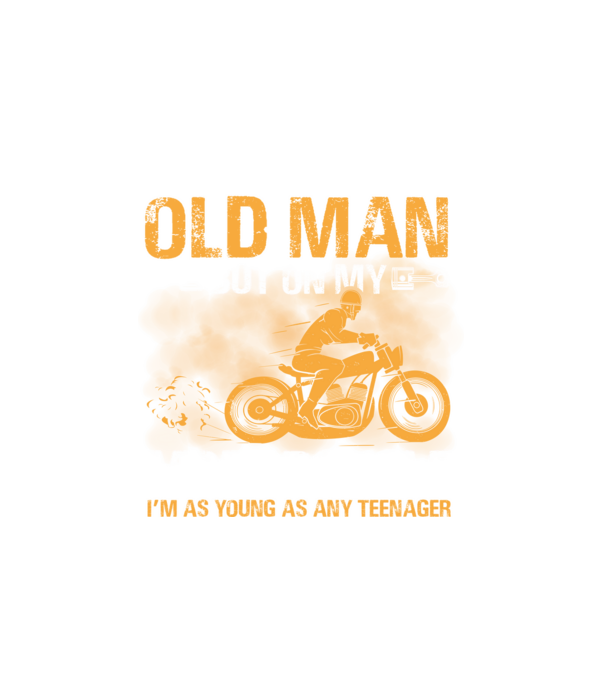 Motorbicikli minta fehér pólón