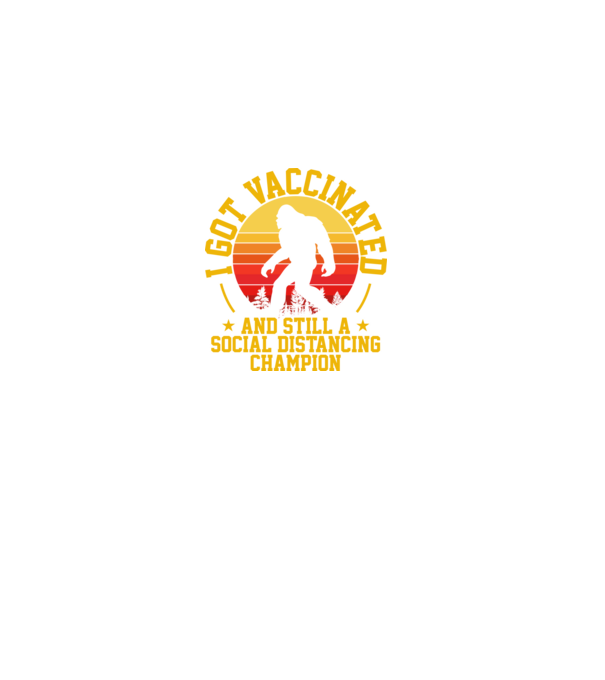 koronavírus Bigfoot minta fekete pólón