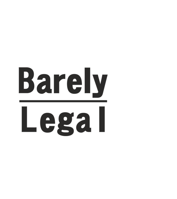 Barely Legal black minta fehér pólón