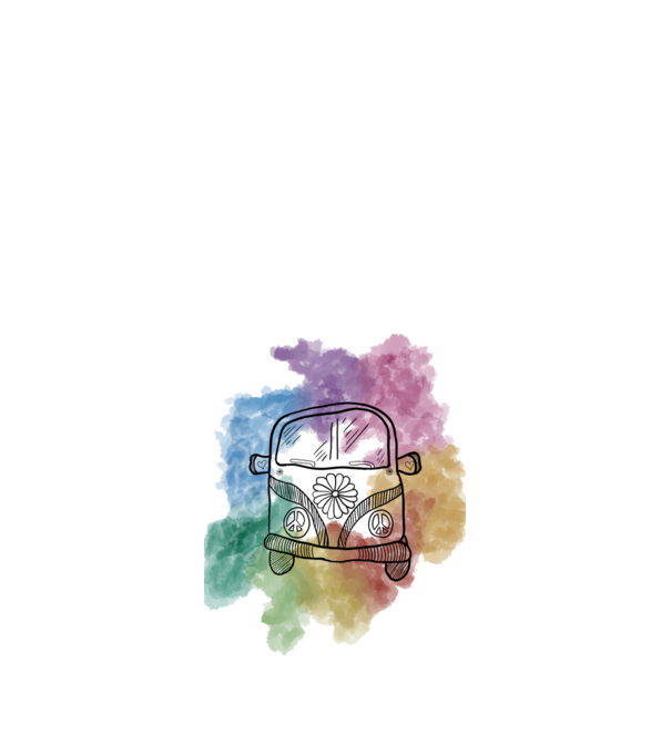 Tie-dye minta fehér pólón