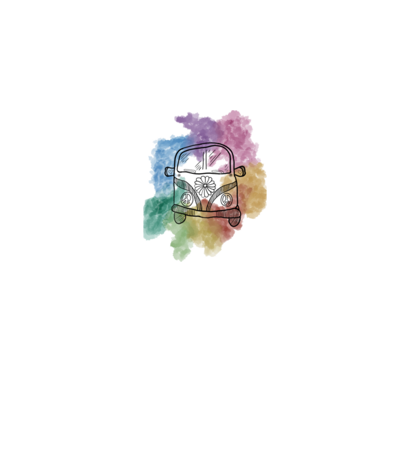 Tie-dye minta fehér pólón