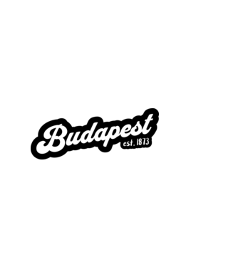Budapest 1873 minta világos rózsaszín pólón