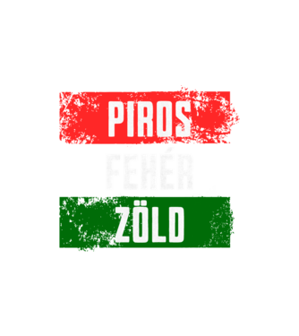 Piros, Fehér, Zöld minta homokszín pólón