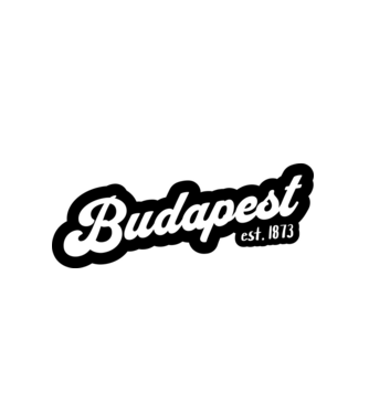 Budapest 1873 minta fehér pólón
