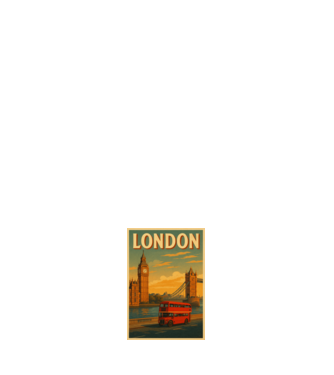 London Vintage minta fehér pólón