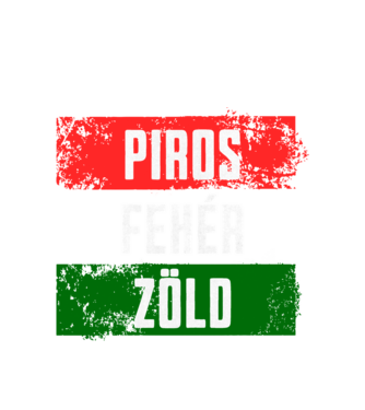Piros, Fehér, Zöld minta fehér pólón