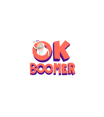 Ok Boomer minta szürke pólón