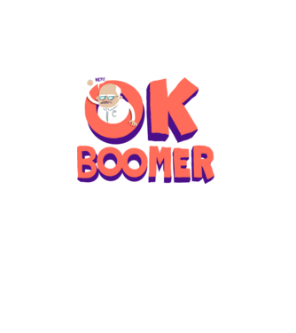 Ok Boomer minta rózsaszín pólón