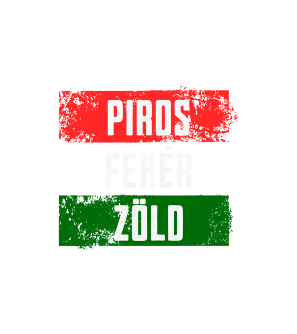 Piros, Fehér, Zöld minta homokszín pólón