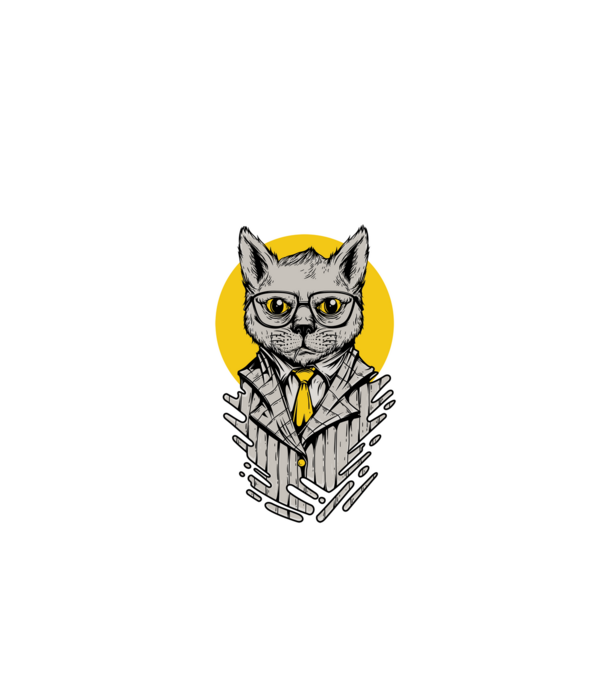 Bosscat Mafia cica minta fekete pólón