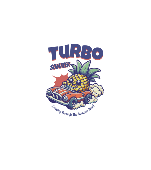 Turbo Summer minta szürke pólón