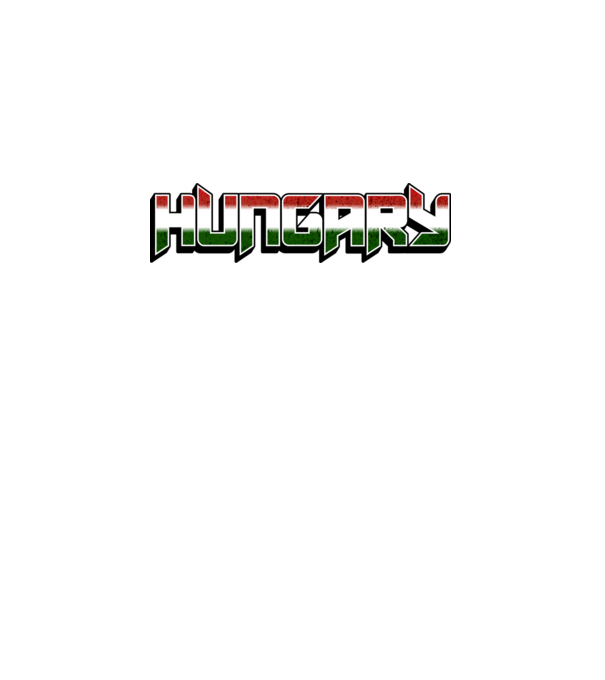 Hungary - Piros, fehér zöld minta fehér pólón
