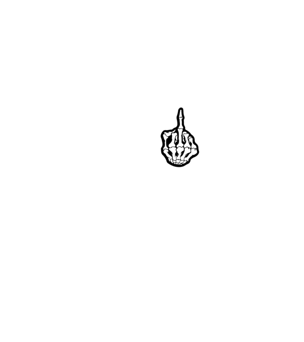 Middle Finger minta fekete pólón