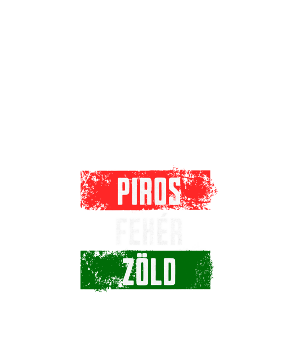 Piros, Fehér, Zöld minta fehér pólón