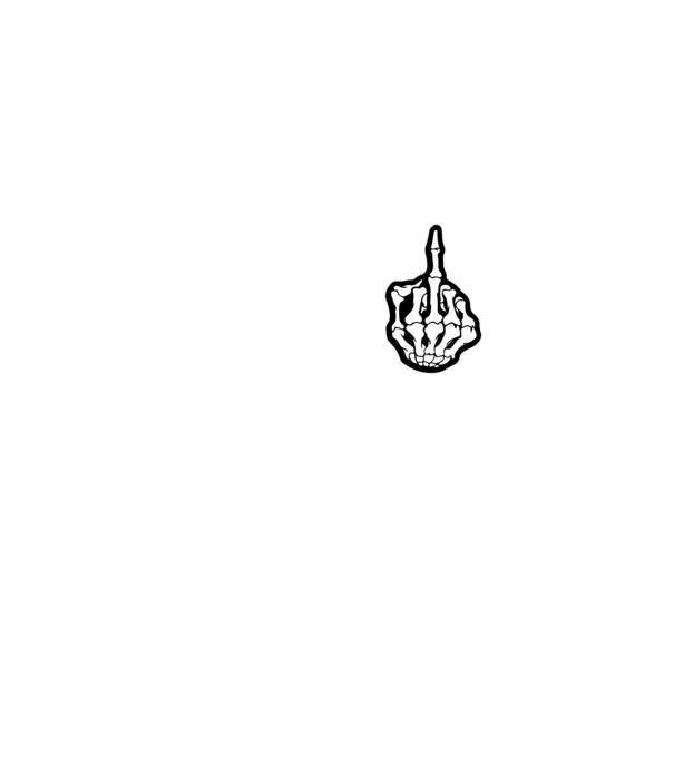 Middle Finger minta fekete pólón