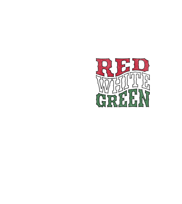 Red White Green - Piros Fehér Zöld minta neonsárga pólón