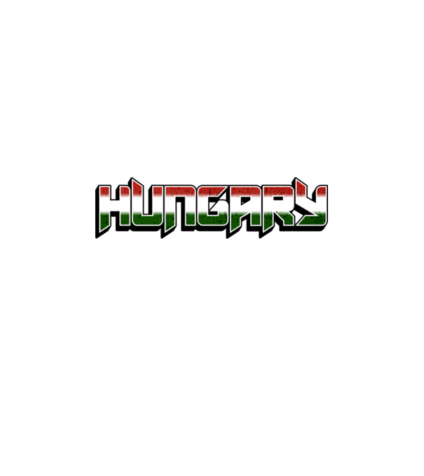 Hungary - Piros, fehér zöld minta fehér/piros pólón