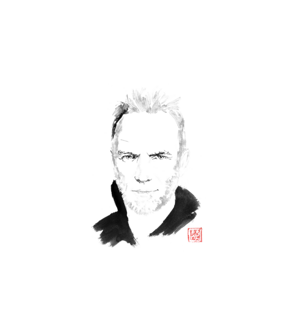 sting minta fehér pólón