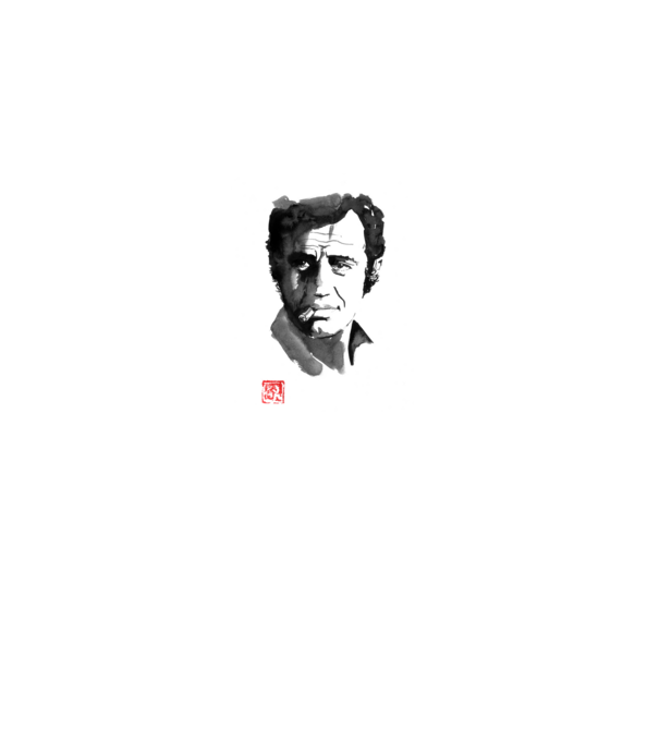 belmondo minta fehér pólón