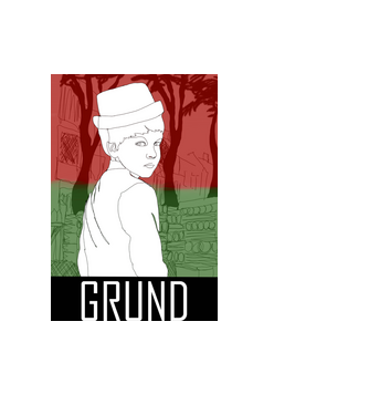 GRUND minta világoskék pólón