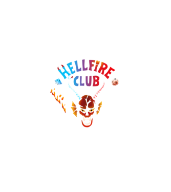 Hellfire Club- multicolor minta fekete pólón