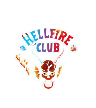 Hellfire Club- multicolor minta fehér pólón