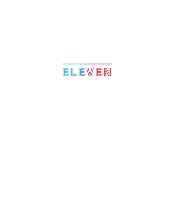 Stranger Things - In a world full of TENS be an ELEVEN 21 minta fekete pólón