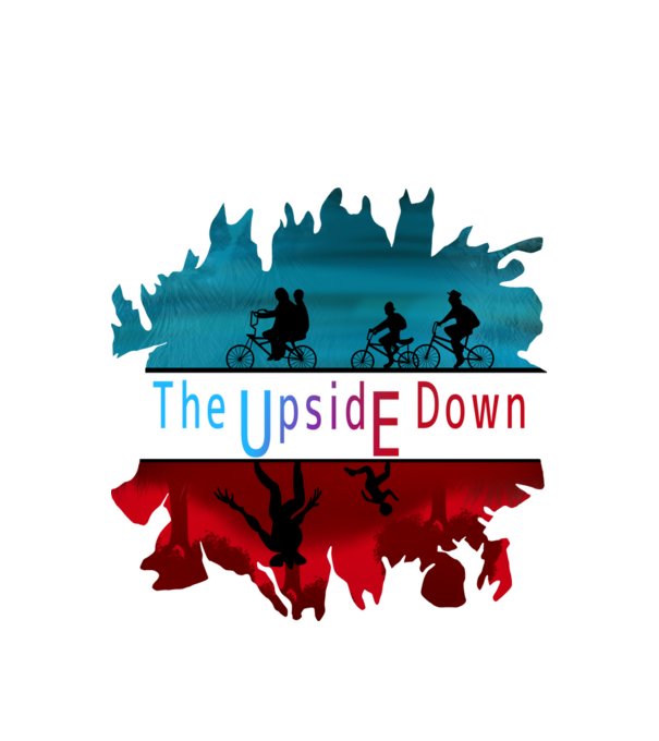 The UpsidE Down - Stranger things minta fehér pólón