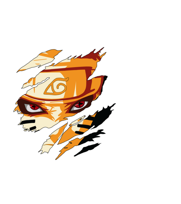 Naruto Remake 2023 minta fehér pólón