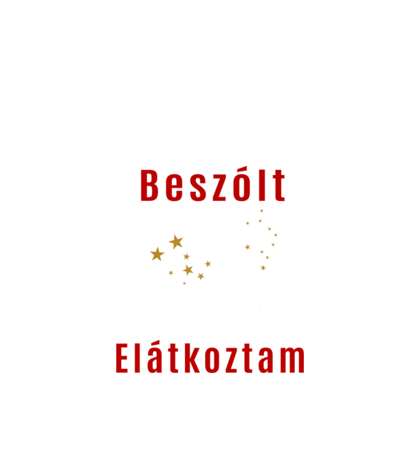 Beszólt Elátkoztam - white minta fekete pólón