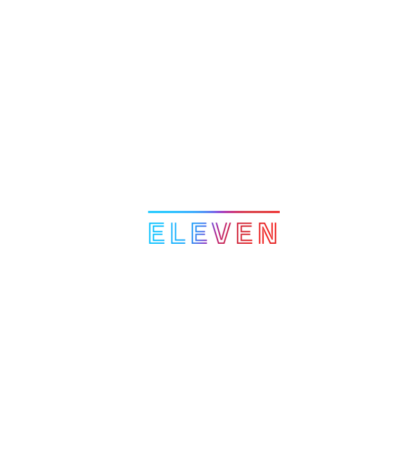 Stranger Things - In a world full of TENS be an ELEVEN 21 minta fekete pólón