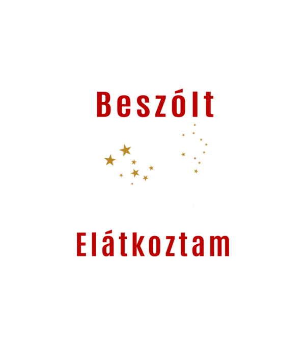 Beszólt Elátkoztam - white minta fehér pólón