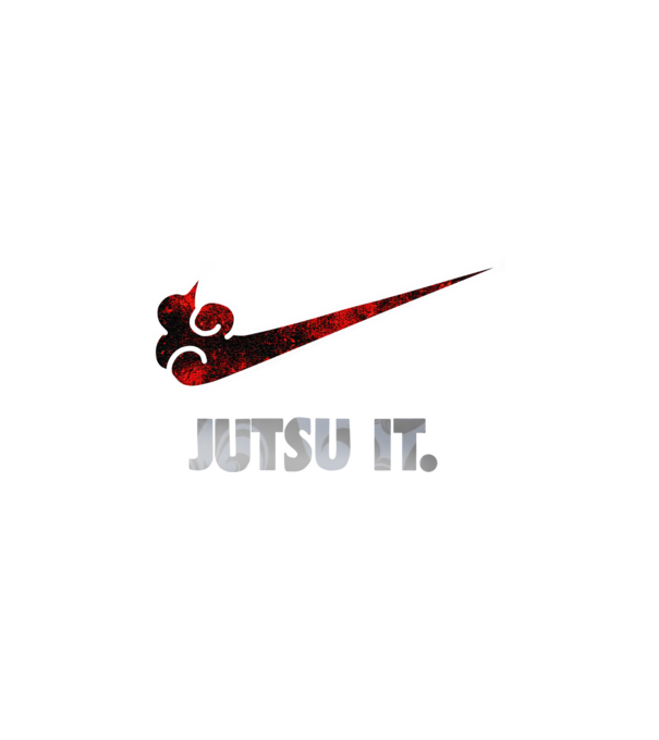 Naruto remake nike stílus minta fehér pólón