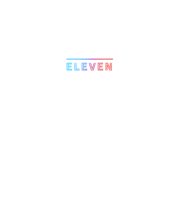 Stranger Things - In a world full of TENS be an ELEVEN 21 minta fekete pólón